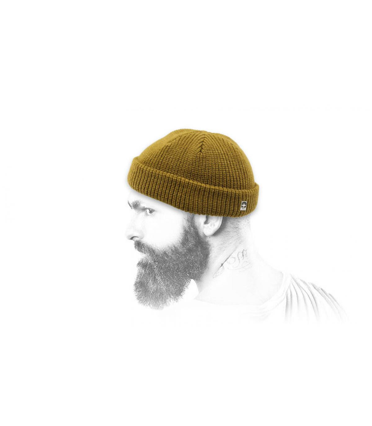 bonnet docker marron Obey Micro Beanie tapenade